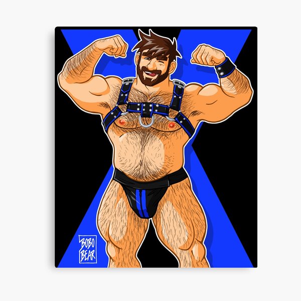 ADAM LIKES HARNESS - BLUE Canvas Print