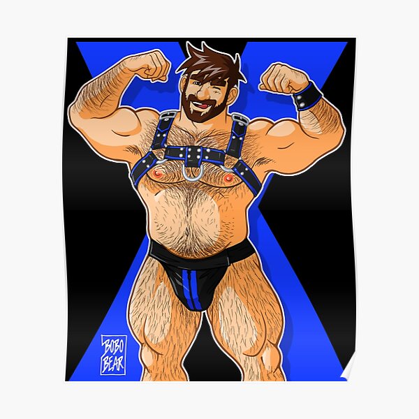 ADAM LIKES HARNESS - BLUE Poster