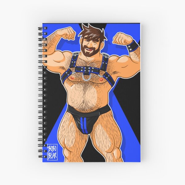 ADAM LIKES HARNESS - BLUE Spiral Notebook