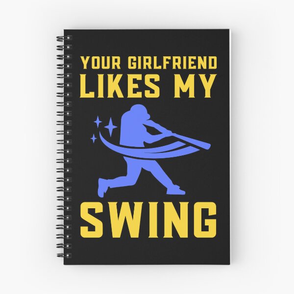 Item preview, Your Girlfriend Likes My Swing : Retro Funny Meme Quote BaseBall Softball : Swing Art designed and sold by MokonoKokoro.