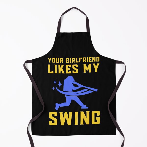 Item preview, Your Girlfriend Likes My Swing : Retro Funny Meme Quote BaseBall Softball : Swing Art designed and sold by MokonoKokoro.