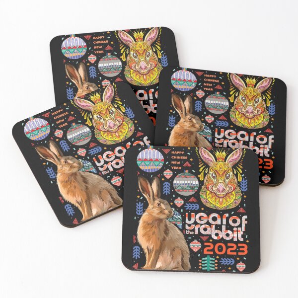 Item preview, Chinese Zodiac Rabbit 2023 Happy New Year designed and sold by taogiauco.