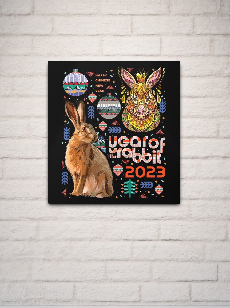 Happy New Year Of The Rabbit Chinese Zodiac Rabbit 2023 Sticker for Sale  by taogiauco