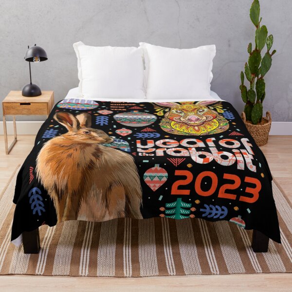 Item preview, Chinese Zodiac Rabbit 2023 Happy New Year designed and sold by taogiauco.