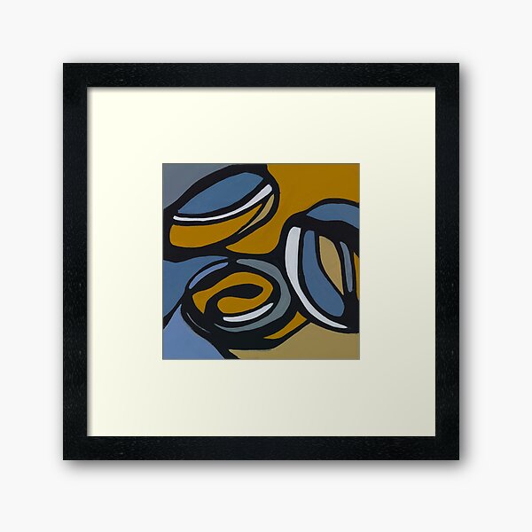 Pulling Mussels from a Shell Panel 1 Framed Art Print