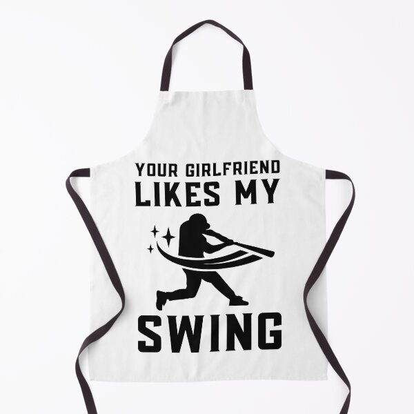 Item preview, Your Girlfriend Likes My Swing : Retro Funny Meme Quote BaseBall Softball : Swing Art designed and sold by MokonoKokoro.