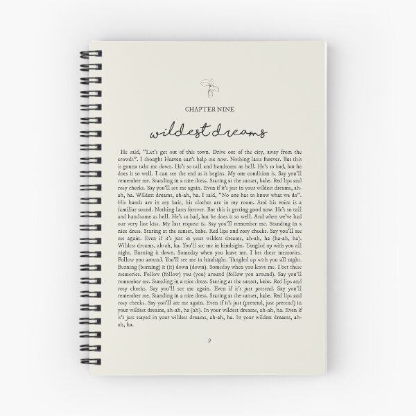 Item preview, Wildest Dreams Lyrics designed and sold by queseraseraa.