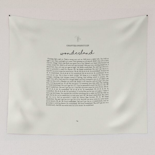 Item preview, Wonderland Lyrics designed and sold by queseraseraa.