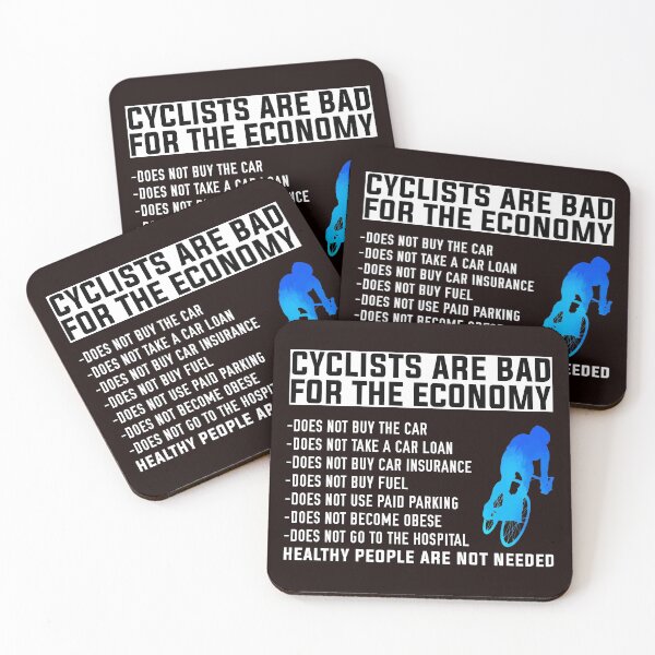 Item preview, Cyclist and Economy, Funny Cycling, Cyclist Quote designed and sold by Aerial Addicts.