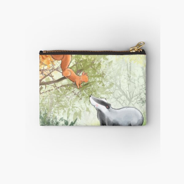 Item preview, Badger and squirrel - forest friends  designed and sold by Whimsicolourart.
