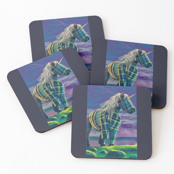 Item preview, Tartan unicorn (#02) [Create a set!] designed and sold by SolidEarthArt.