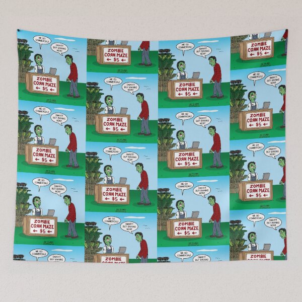 Item preview, Zombie Corn Maze designed and sold by Out to Lunch Cartoons and More.