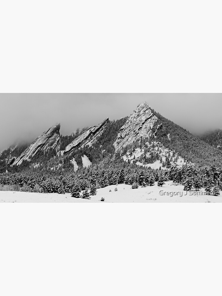 The Flatirons In Winter Dress by nikongreg
