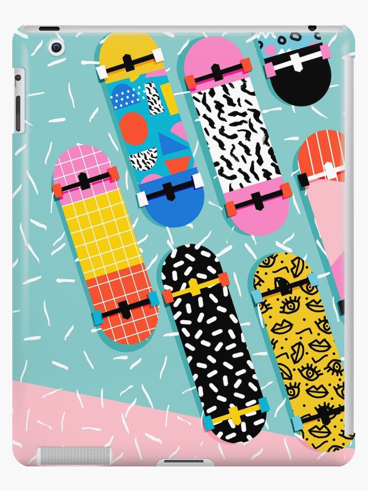 Omigod - 80s retro memphis skateboards pattern sports trendy