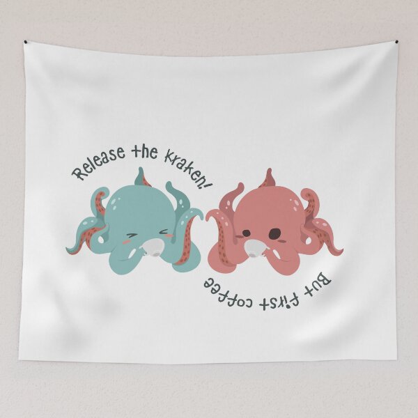 Item preview, Release the Kraken! But first coffee designed and sold by shopfindingbeni.