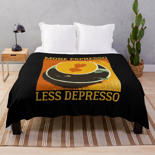 Item preview, More Espresso Less Depresso - COFFE ADDICT  designed and sold by Raiko-art.
