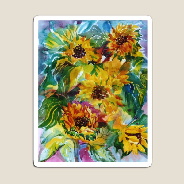 Sunflowers a la Somis Magnet