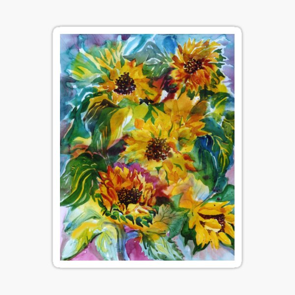 Sunflowers a la Somis Sticker
