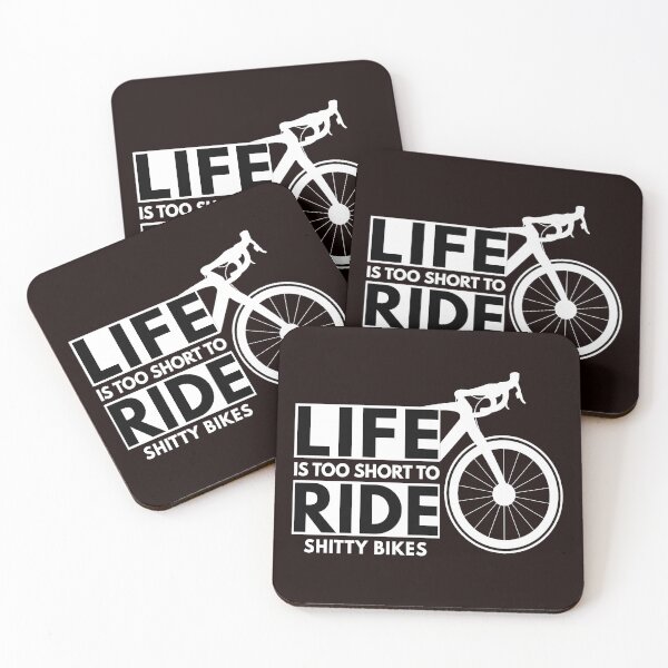 Item preview, Life Is too Short , Funny Cycling, Cyclist Quote designed and sold by Aerial Addicts.