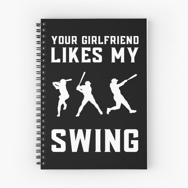 Item preview, Your Girlfriend Likes My Swing : Retro Funny Meme Quote BaseBall Softball : Swing Swing! Swing!! designed and sold by MokonoKokoro.