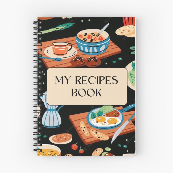 Item preview, cooking recipes notebook book chef designed and sold by noha alzohbi.