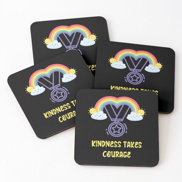 Item preview, Kindness Takes Courage Stop Bullying Rainbow designed and sold by RockBeeDesigns.