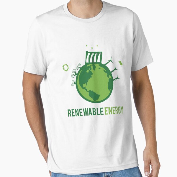Item preview, Renewable Energy Green Power - Wind Water Solar - Climate Change designed and sold by ZamerskiDesigns.