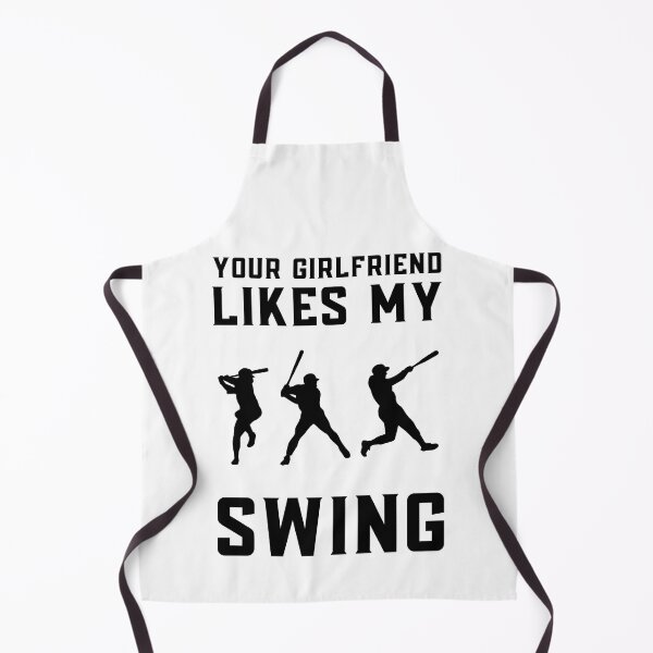Item preview, Your Girlfriend Likes My Swing : Retro Funny Meme Quote BaseBall Softball : Swing Swing! Swing!! designed and sold by MokonoKokoro.
