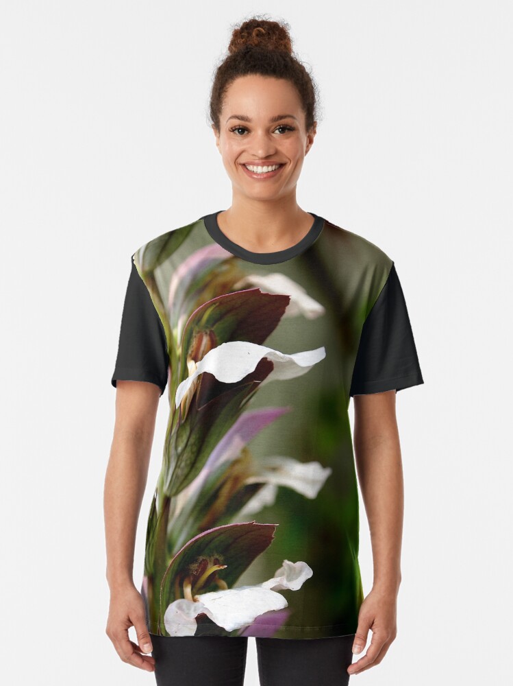 Alternate view of Acanthus from A Gardener's Notebook Graphic T-Shirt
