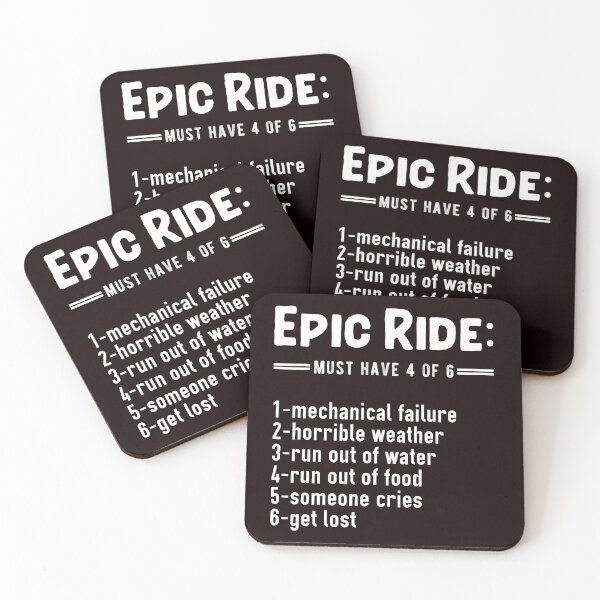 Item preview, Cycling Epic Ride, Funny Cycling, Cyclist Quote designed and sold by Aerial Addicts.