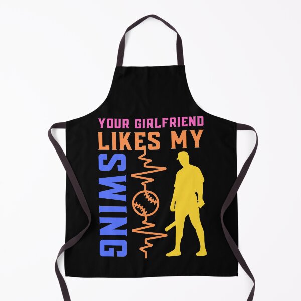 Item preview, Your Girlfriend Likes My Swing : Retro Funny Meme Quote BaseBall Softball : Swing Signal Art designed and sold by MokonoKokoro.