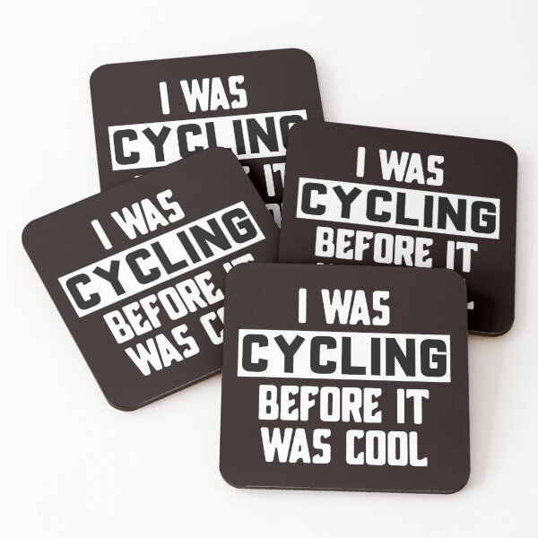 Item preview, I Was Cycling Before It Was Cool, Funny Cycling, Cyclist Quote designed and sold by Aerial Addicts.