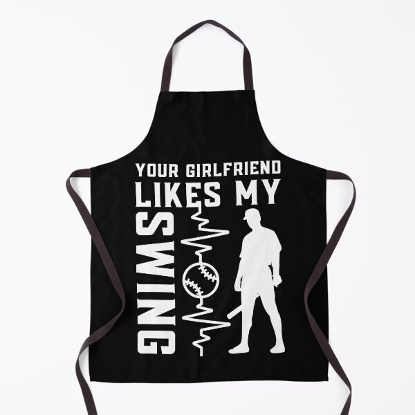 Item preview, Your Girlfriend Likes My Swing : Retro Funny Meme Quote BaseBall Softball : Swing Signal Art designed and sold by MokonoKokoro.