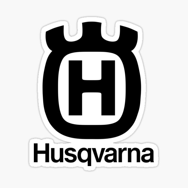 meilleur noir de moto husqvarna Sticker