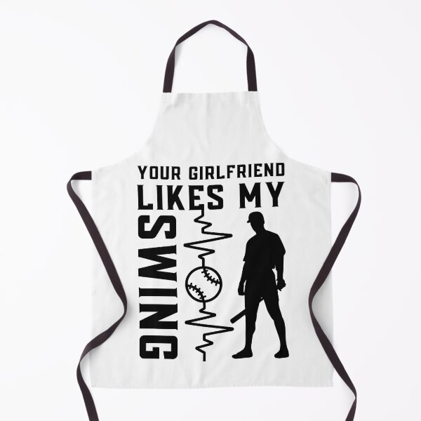 Item preview, Your Girlfriend Likes My Swing : Retro Funny Meme Quote BaseBall Softball : Swing Signal Art designed and sold by MokonoKokoro.