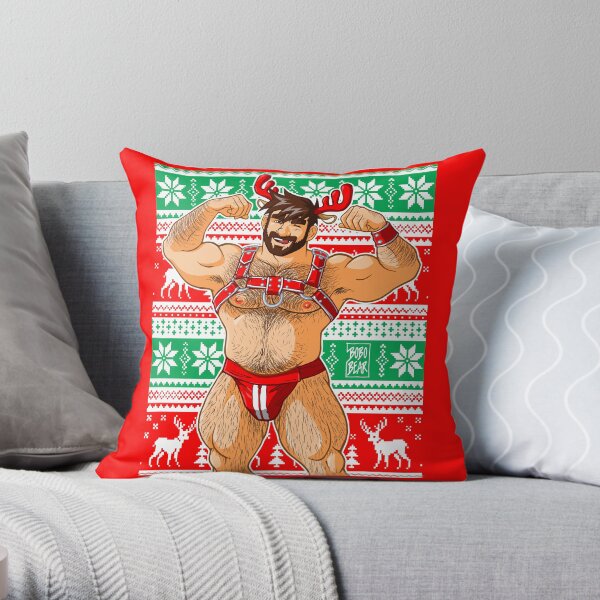 ADAM LIKES REINDEERS Throw Pillow