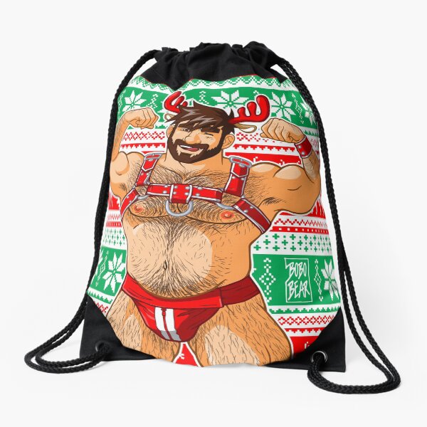 ADAM LIKES REINDEERS Drawstring Bag
