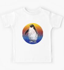 Cute Penguin Silhouette Love Animals TShirt Kids Tee