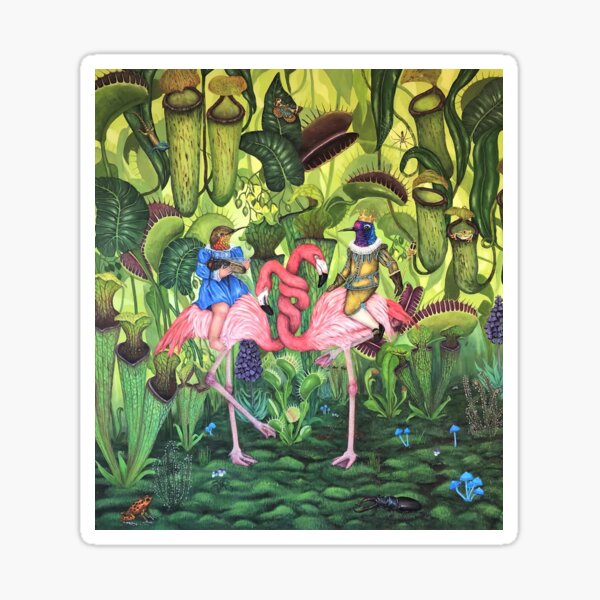 The Flamingo Incident Exhibition Sticker For Sale By 99mariopfeffer Redbubble 0636