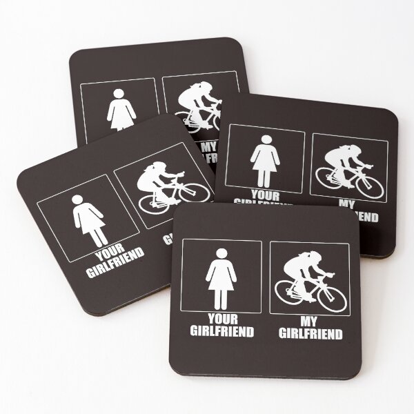 Item preview, Cycling Girlfriend, Funny Cycling, Cyclist Quote designed and sold by Aerial Addicts.