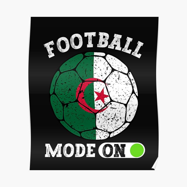 Maligno espectro metal Posters sur le thème Algeria Soccer | Redbubble