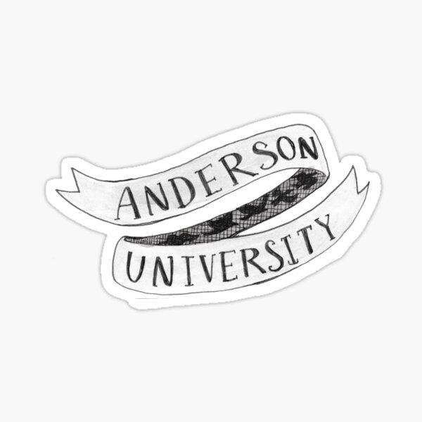 Anderson University Banner Sticker