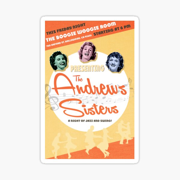 The Andrews Sisters Sticker