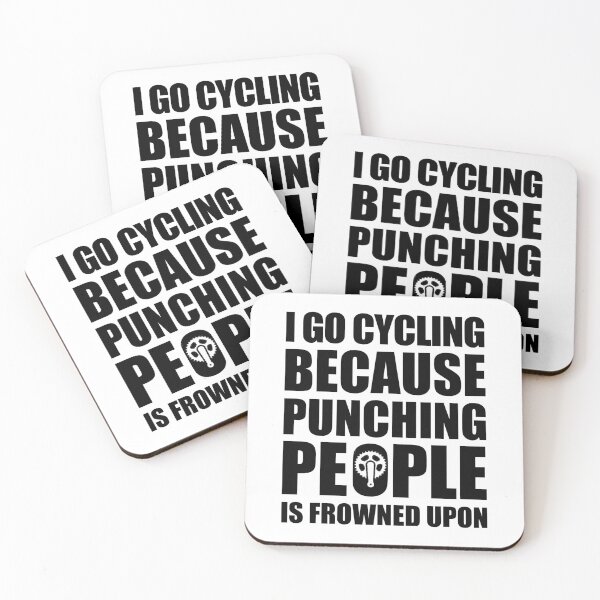 Item preview, I Go Cycling Because, Funny Cycling, Cyclist Quote designed and sold by Aerial Addicts.