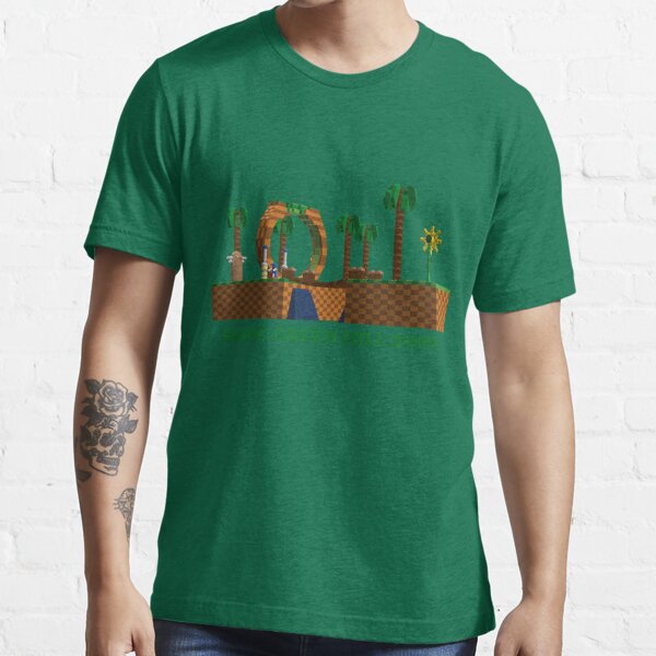 Come Visit Green Hill Zone Yellow Tee Shirt – Sega Shop