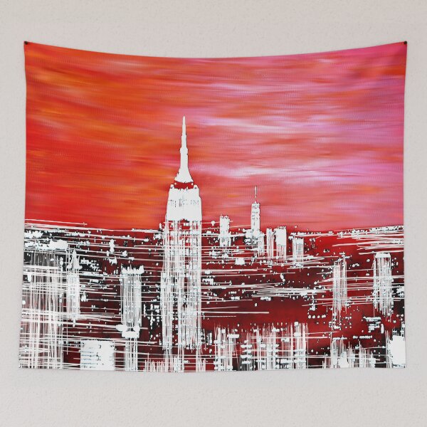 Item preview, Abstract Red In The City Design designed and sold by oursunnycdays.