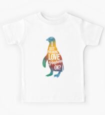 I Just Freaking Love Penguins, Cute Penguin Kids Tee