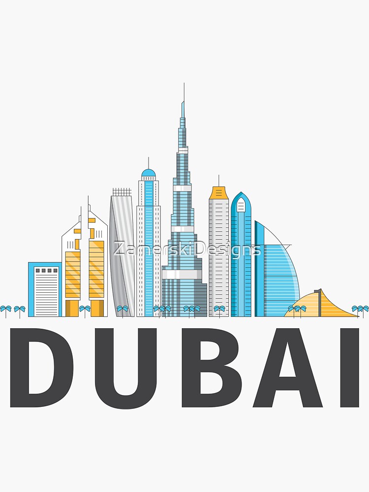 Dubai United Arab Emirates - Burj Khalifa Skyscraper City Skyline