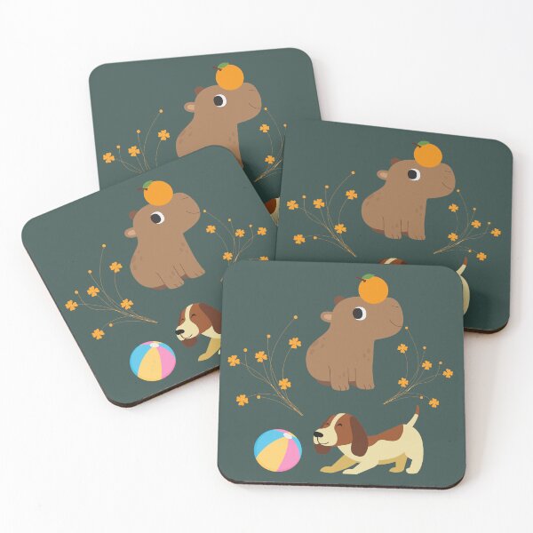 Item preview, Capybara And Dog,Capybara With Oranges,Capybara Funny, Cute Capybara,Capybara Love, designed and sold by Tamas Das.