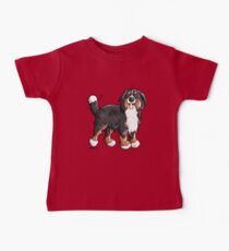 Happy Bernese Mountain Dog - Comic - Dogs - Cartoon - Gift - Funny Baby Tee